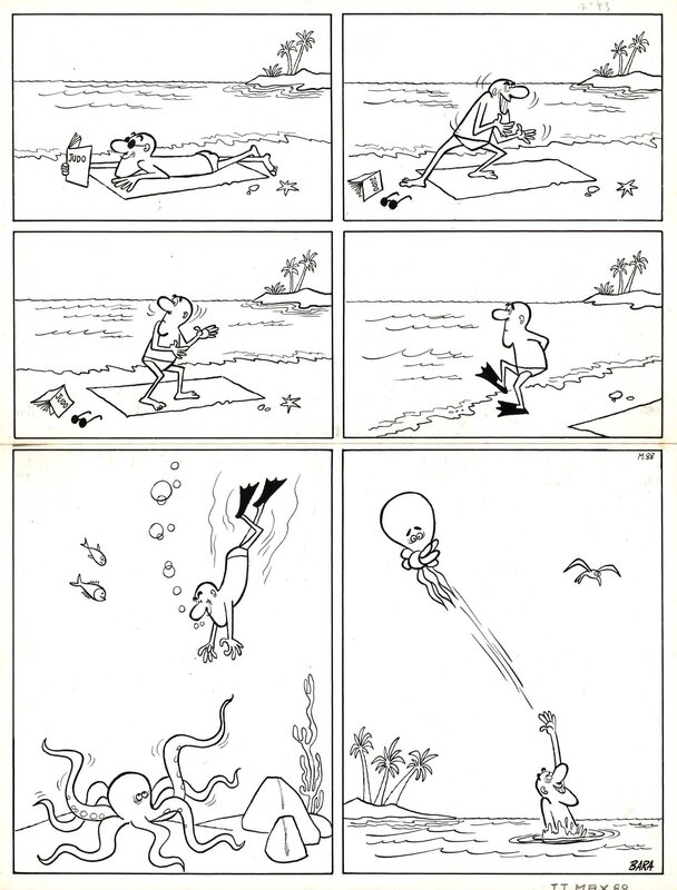 Max l'explorateur par Bara - Planche originale