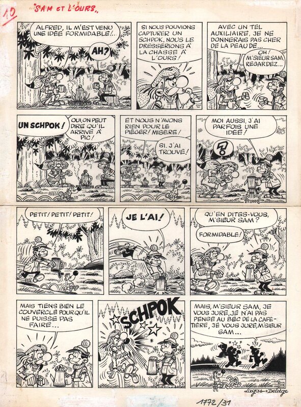Sam et l'ours by Lagas, Paul Deliège - Comic Strip