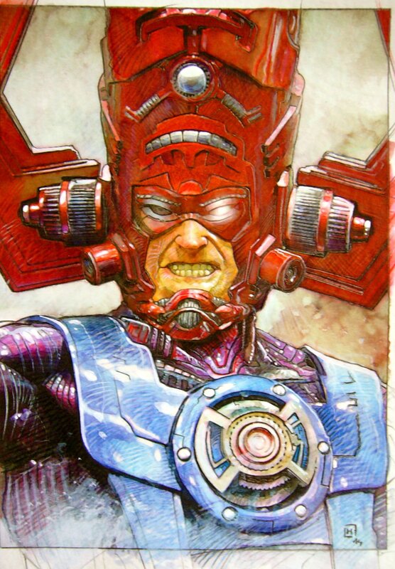 Galactus 2 par Fabrice Le Hénanff - Planche originale