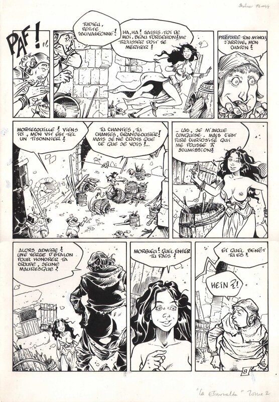 Esmeralda par Jean-Marc Stalner - Planche originale