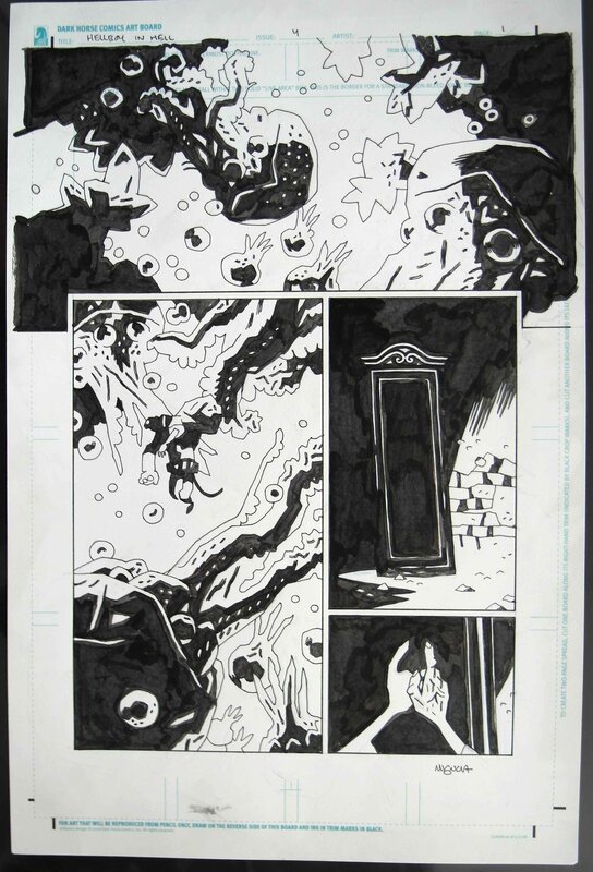 Mike Mignola, 2012 - Hellboy in Hell #4 - Pg.1 - Planche originale