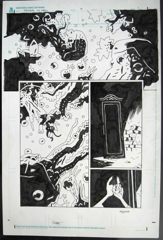 Mike Mignola, Hellboy in Hell #4 Pg.1 - Planche originale