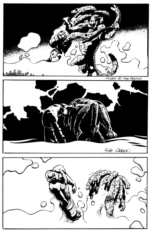 Mike Mignola, Richard Corben, Hellboy, Makoma Issue 2 page 19 - Planche originale