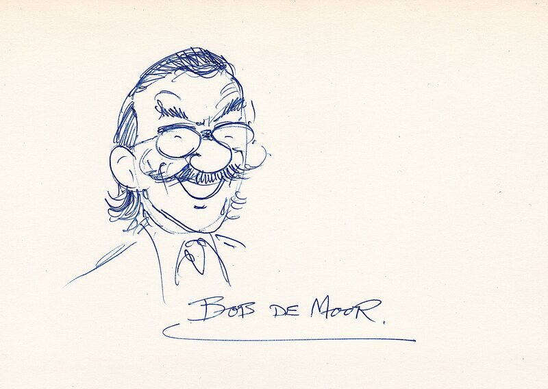 Autoportrait by Bob De Moor - Sketch