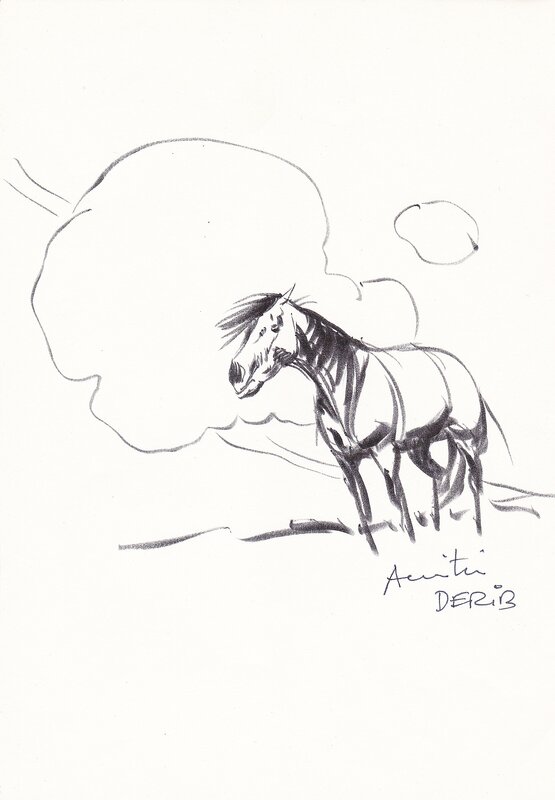 Cheval by Derib - Sketch