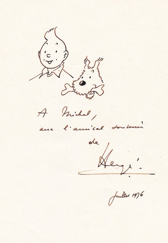 Un amical souvenir de Hergé - Sketch