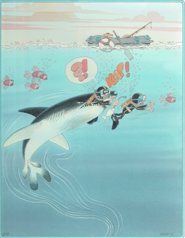 Serge Ernst Clin D Oeil Aquatique By Serge Ernst Illustration