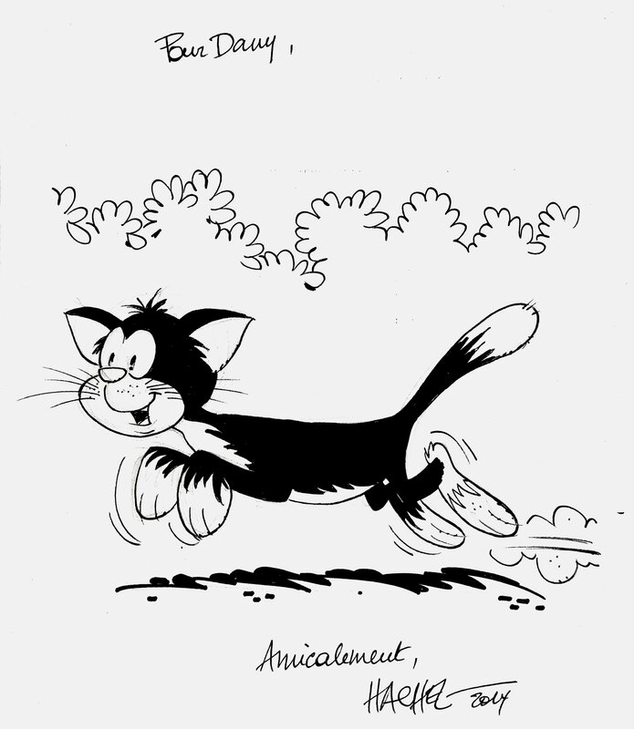 Chat par Hachel - Dédicace