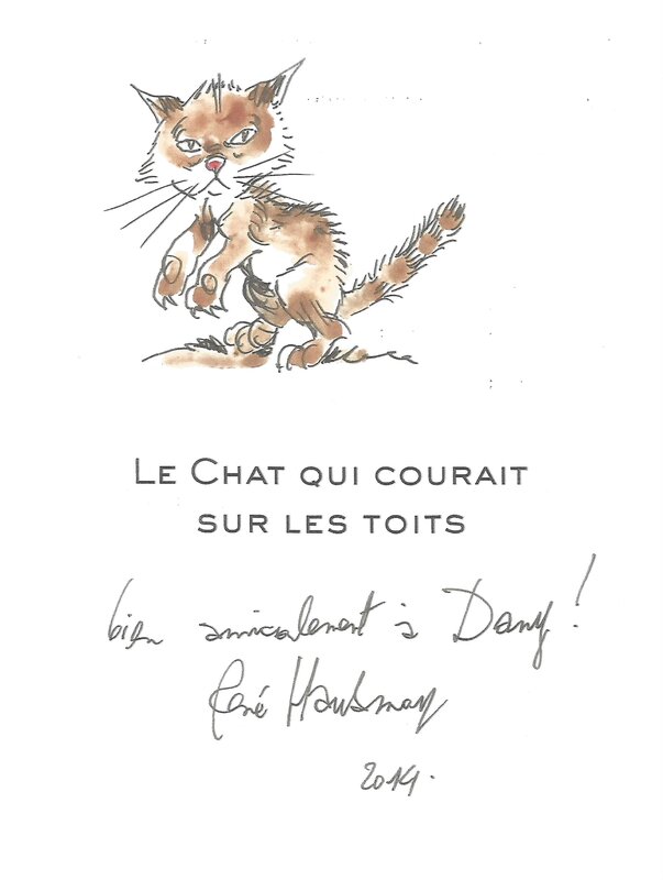 Chat par René Hausman - Dédicace