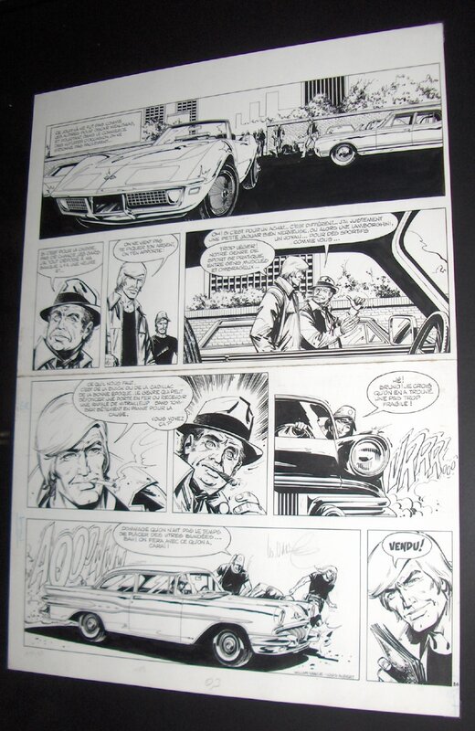 William Vance, Quitte ou double pour Alak 6 - Planche originale