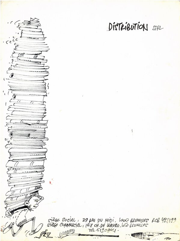 Distri BD par Frédéric Jannin - Illustration originale
