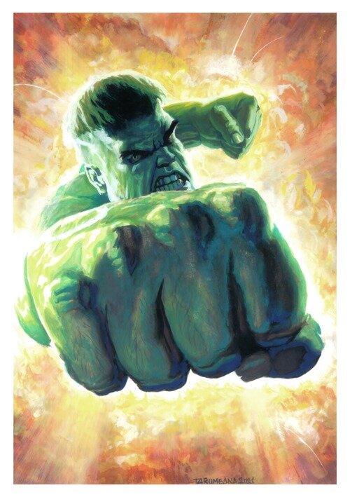 Hulk (hommage) by Tarumbana - Original Illustration
