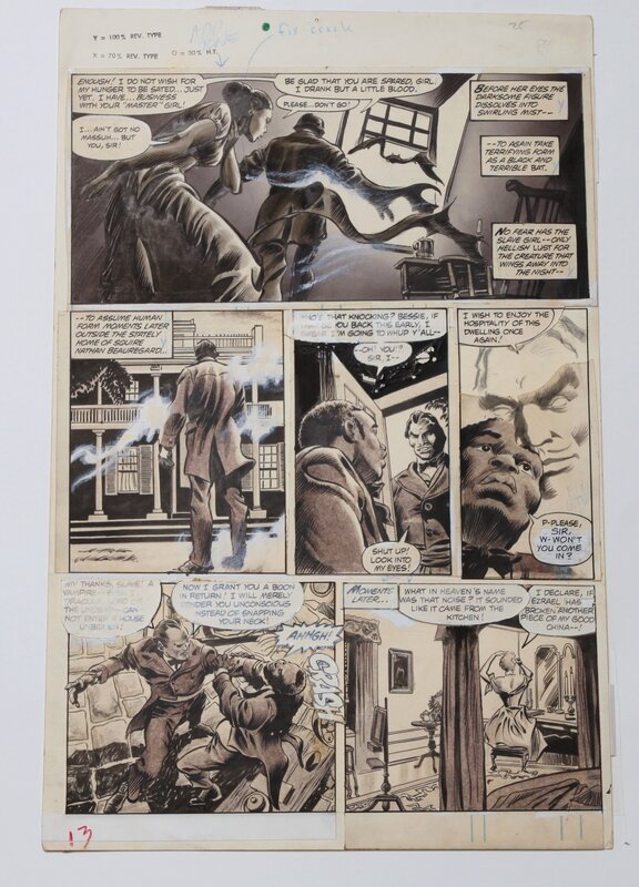 Tomb of Dracula !! par Gene Colan, Marv Wolfman - Planche originale