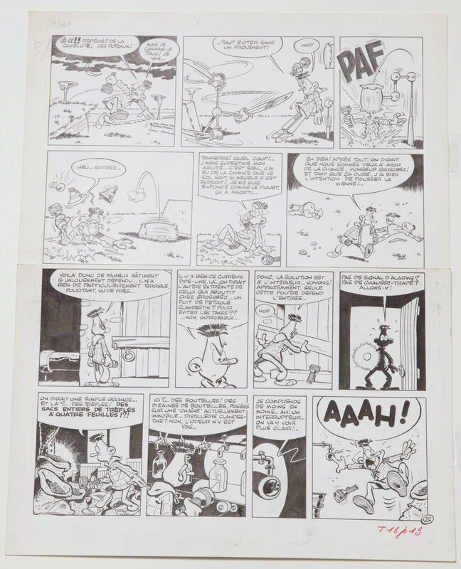 J'ai un constant souci avec cette histoire de Greg - Philippe est trés inquiet !! - Planche originale