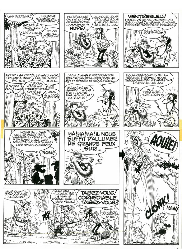 Feux de la colère par Marcel Remacle - Planche originale