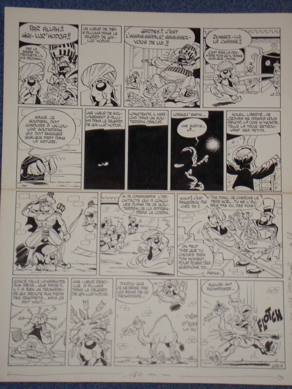 Gai LURON par Gotlib - Planche originale