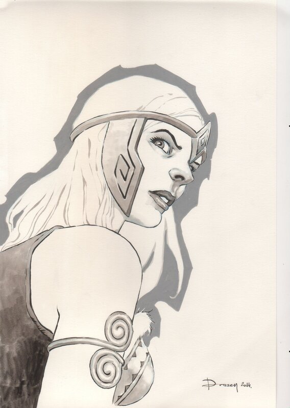 Walkyrie - Gunhild par Drazen Kovacevic - Illustration originale