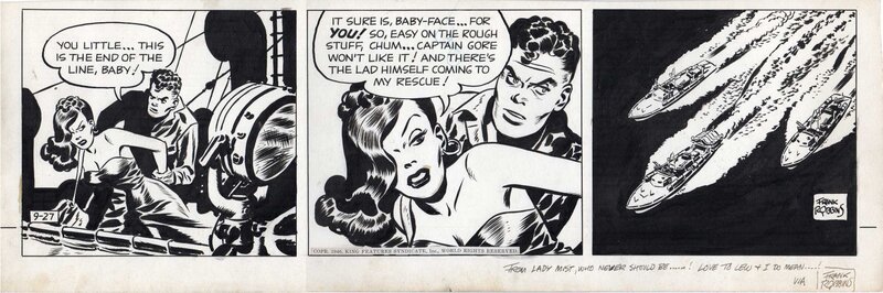 Frank Robbins Hazard strip 1946 - Planche originale