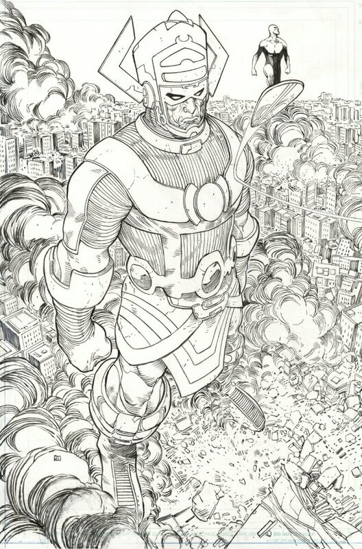 Khoi Pham, Tom Palmer, Khoi Pham - The Coming of Galactus - Planche originale