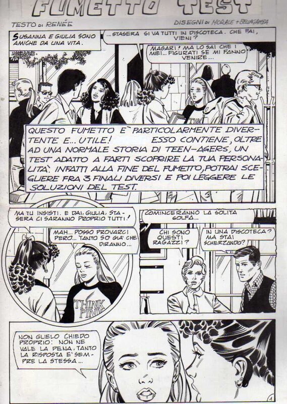 Morale, Carlo Bellagamba, Fumetto test - Magazine Jeans n°18, Elvifrance - Comic Strip