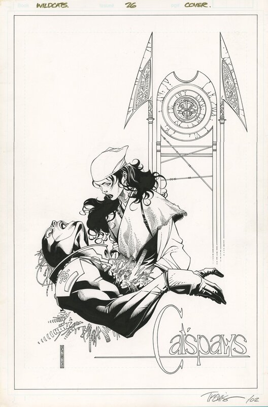 Travis Charest, Troy Hubbs, Alan Moore, Travis Charest - Wild Cats 26 - Planche originale