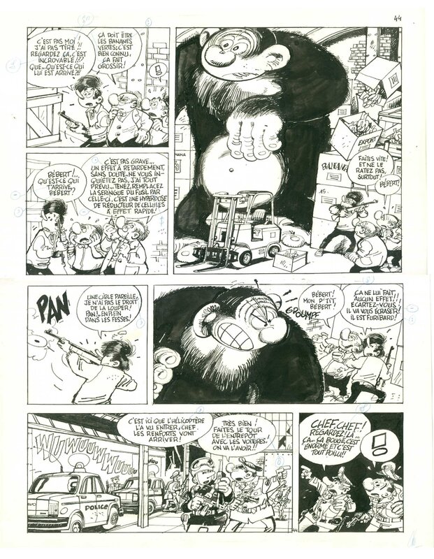 Docteur poche par Marc Wasterlain - Planche originale