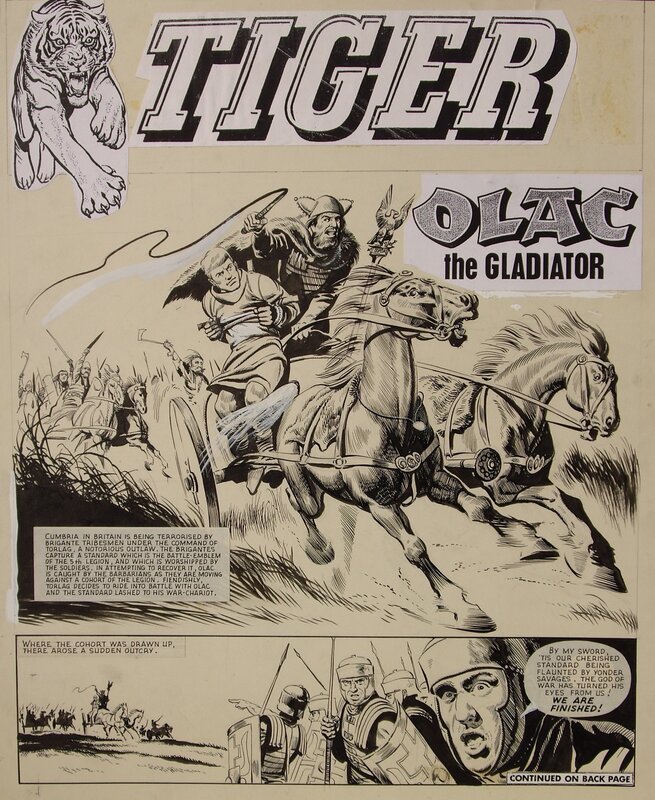 Olac THE GLADIATOR par Gerry Embleton - Planche originale