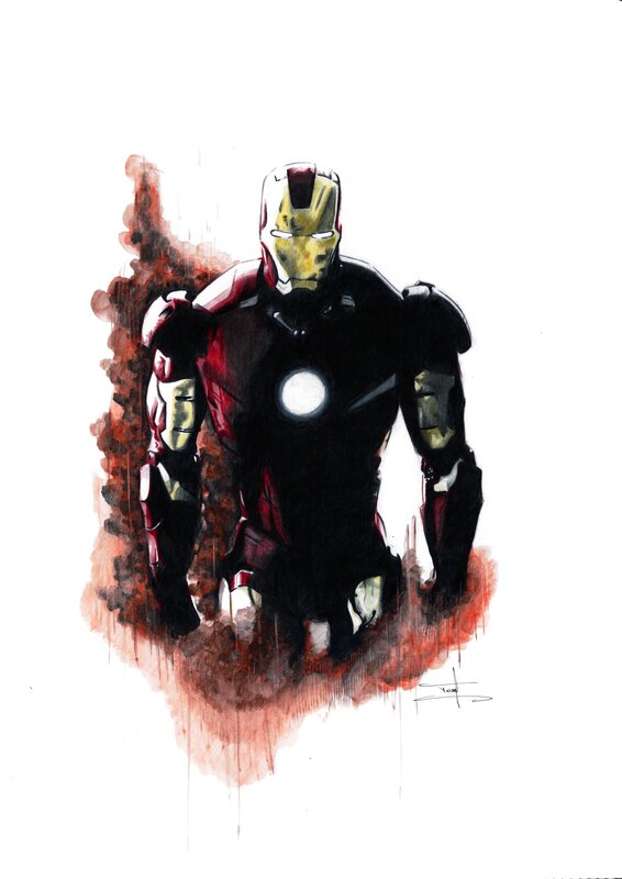 Iron Man par Tom Chanth - Illustration originale