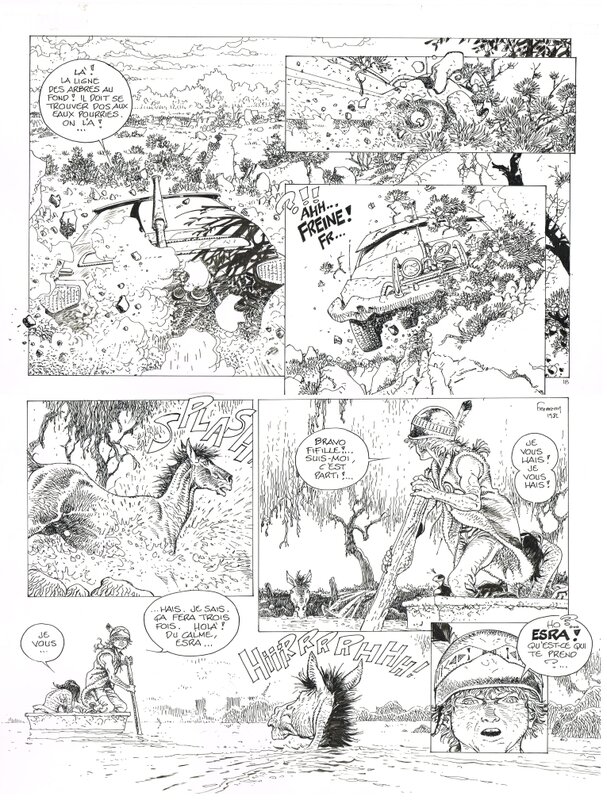 Hermann, Jeremiah #8 - Les eaux de colere, planche 18 - Planche originale