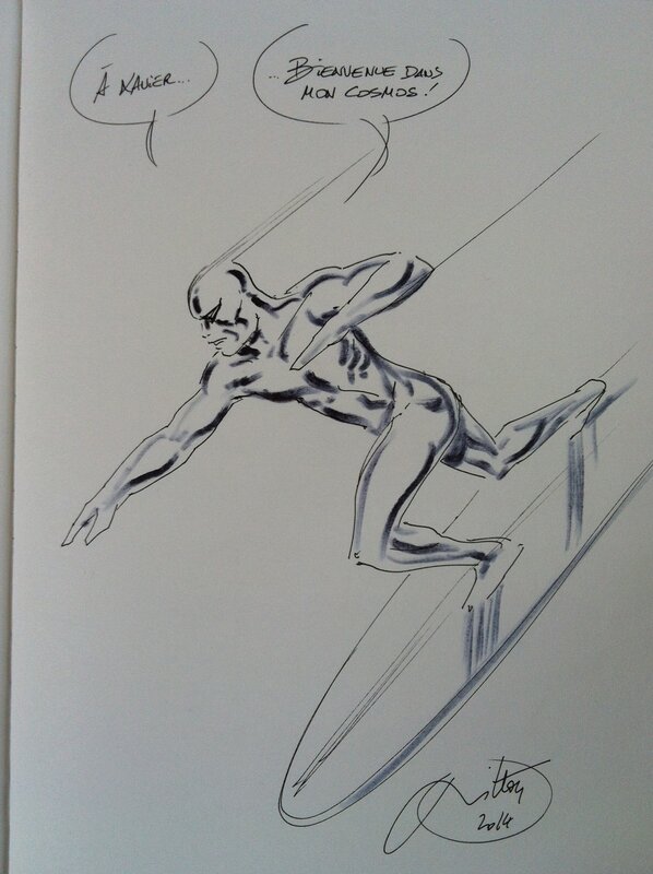 Surfer d'argent par Jean-Yves Mitton - Dédicace