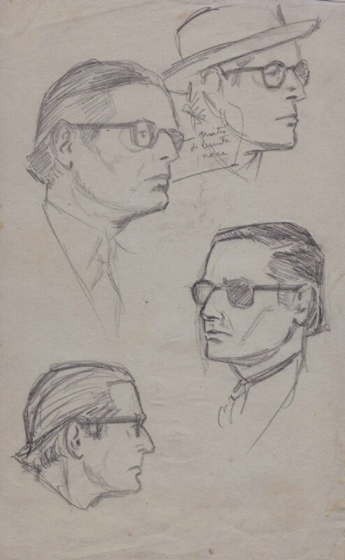 Etude de visages by Robert Gigi - Original art