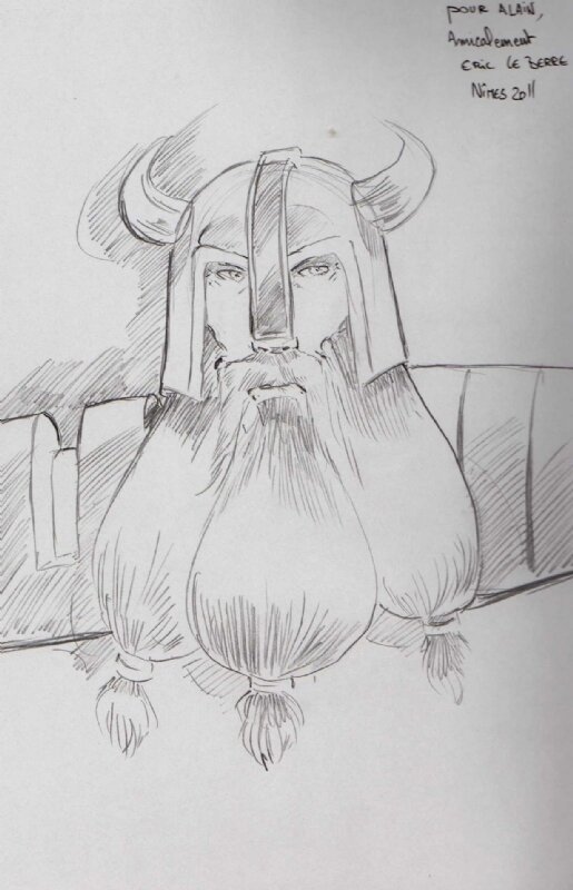 Guerrier nain by Eric Le Berre - Sketch