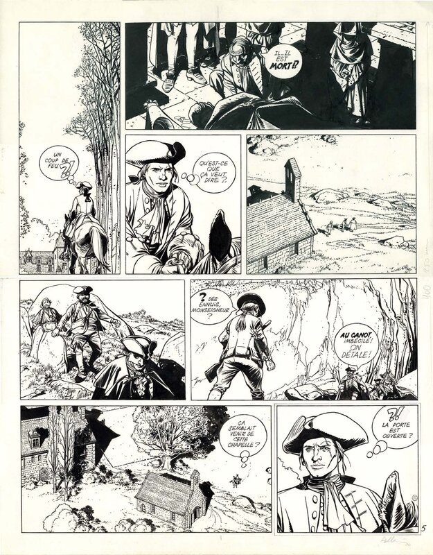 Patrice Pellerin, L'Épervier - Le Trépassé de Kermellec - Planche originale