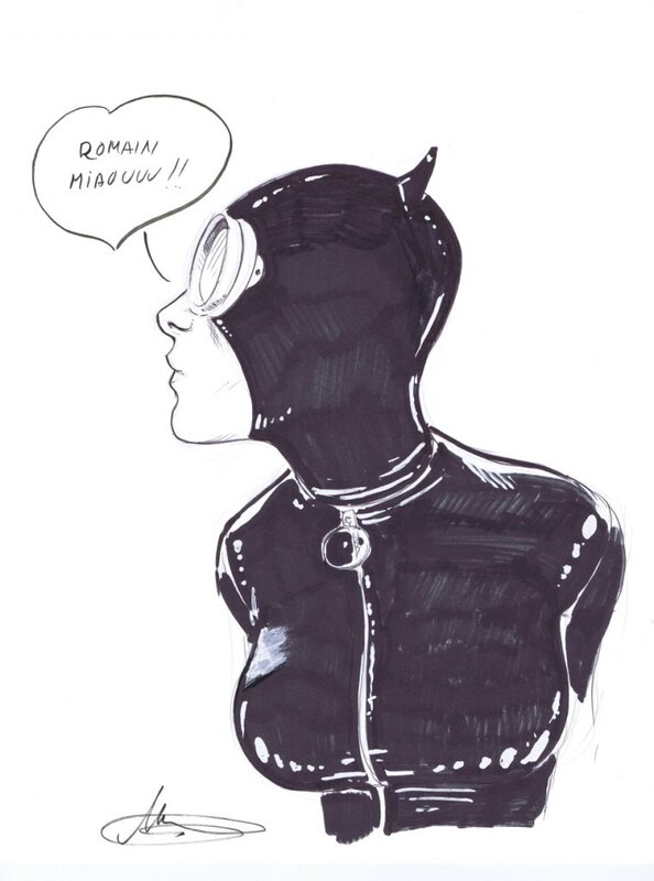 Catwoman par Garcia - Dédicace