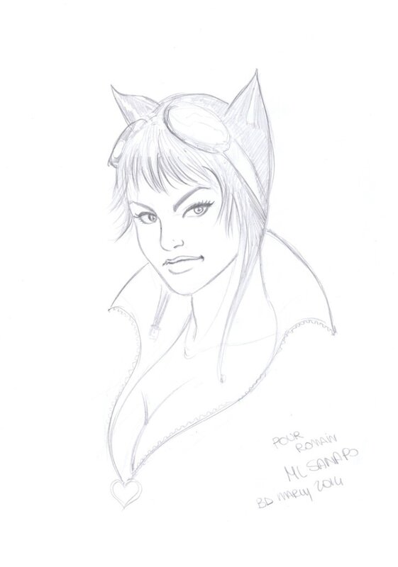 Catwoman par Sanapo - Dédicace