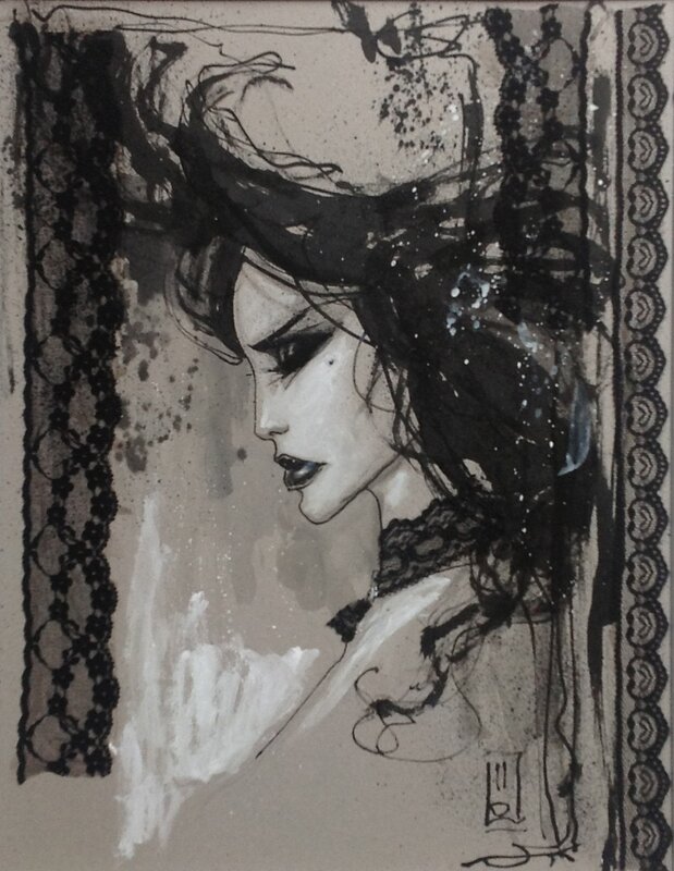 Belle de nuit par Olivier Ledroit - Illustration originale