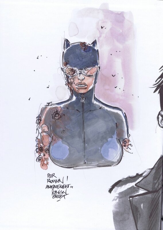 Zombie Catwoman par Cholet - Sketch