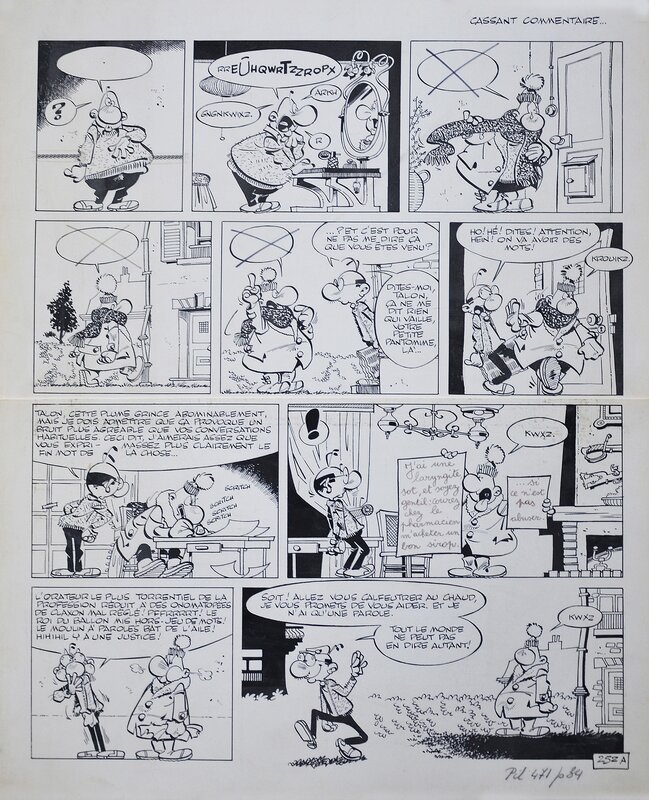 Greg, Achille Talon, Cassant commentaire.... A - Comic Strip