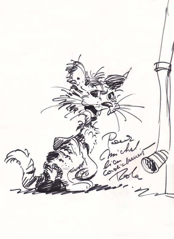 Chat de gouttière by Jean Roba - Sketch