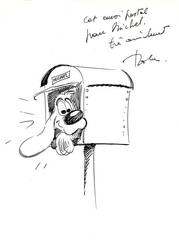Envoi postal by Jean Roba - Sketch