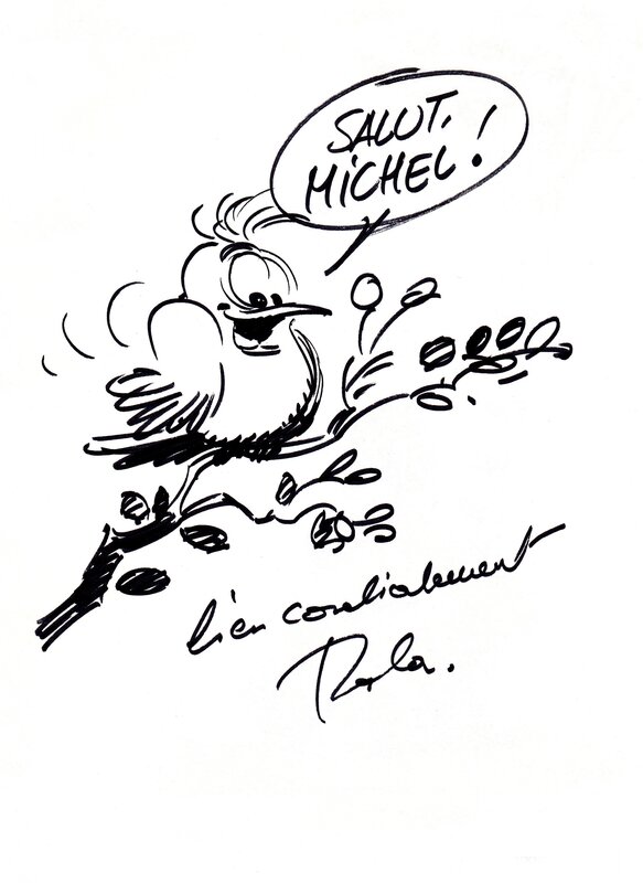 Oiseau par Jean Roba - Dédicace