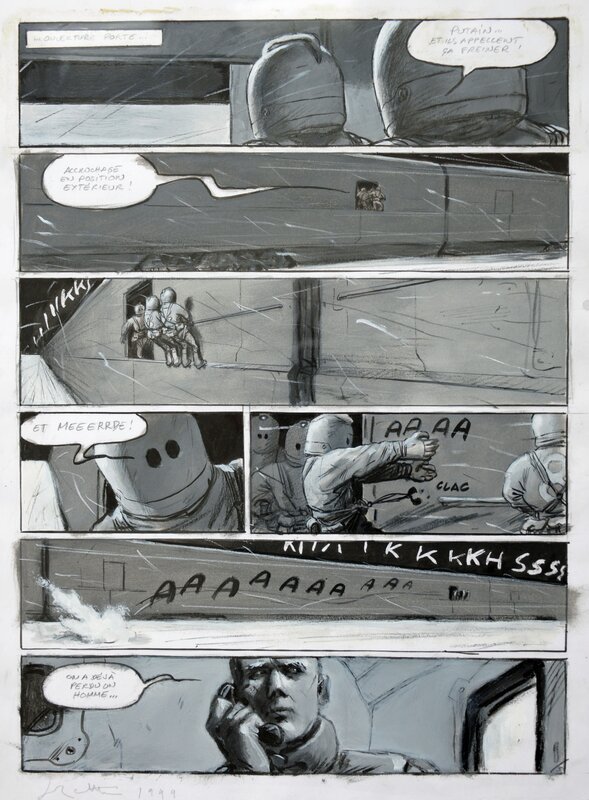 Jean-Marc Rochette, Transperceneige, tome 2, planche 5 - Planche originale