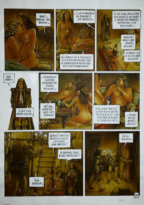 Grun, La Conjuration d'Opale T2 P34 - Planche originale