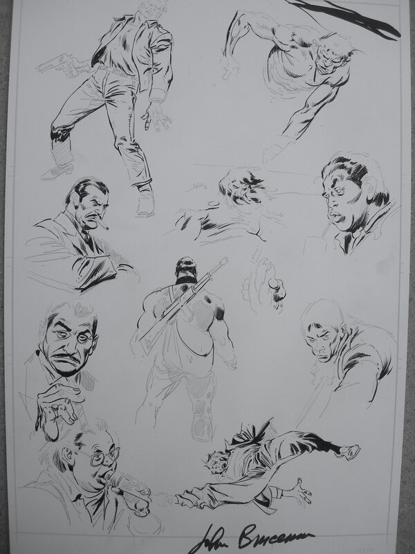 Figures masculines par John Buscema - Œuvre originale