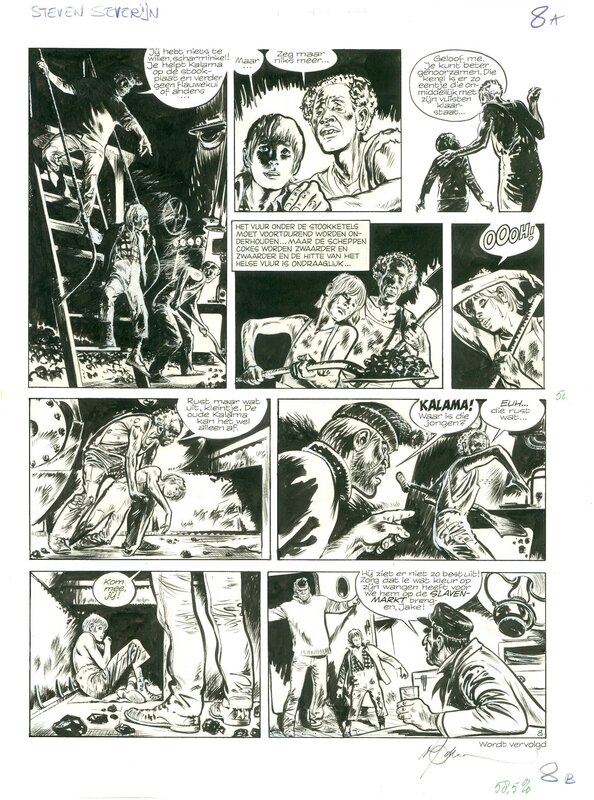 Steve Stevenin par René Follet - Planche originale