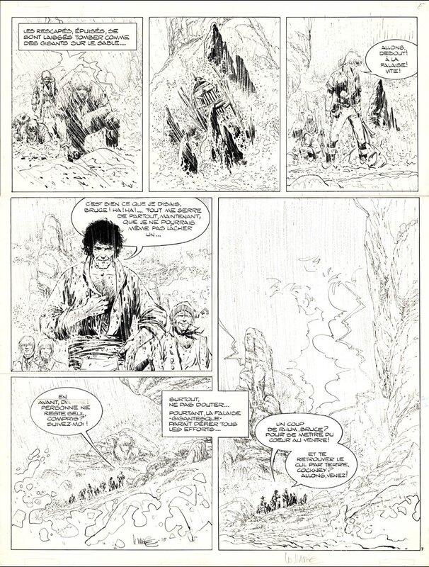 William Vance, André-Paul Duchâteau, Bruce J. Hawker - Le Puzzle - Planche originale