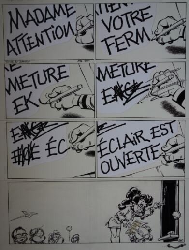 Janry / Petit Spirou - Planche originale