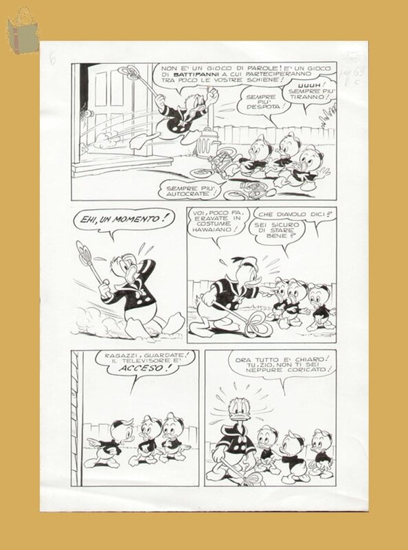 Donald DUCK par unknown - Planche originale