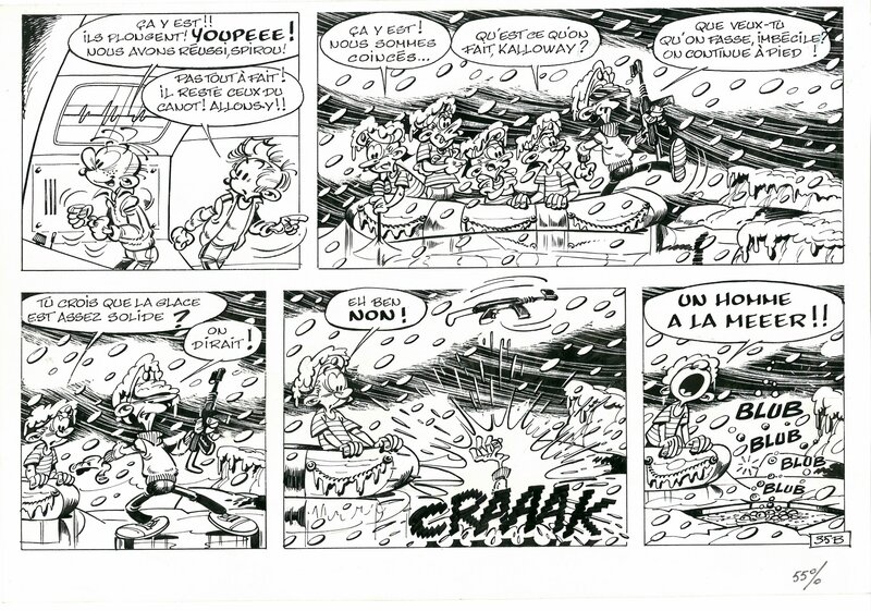 Spirou par Nic - Planche originale