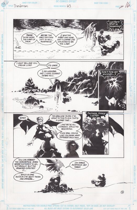 Kelley Jones, Neil Gaiman, The Sandman: Season of Mists - Comic Strip